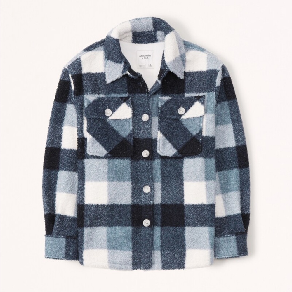 NWT Abercrombie Women’s Sherpa Shirt Jacket